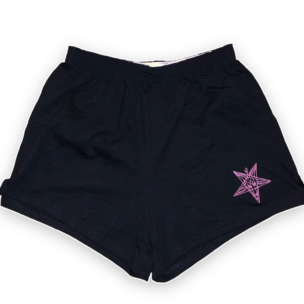 Baphomet inverted pentagram shorts EXTRA LARGE size junior fit